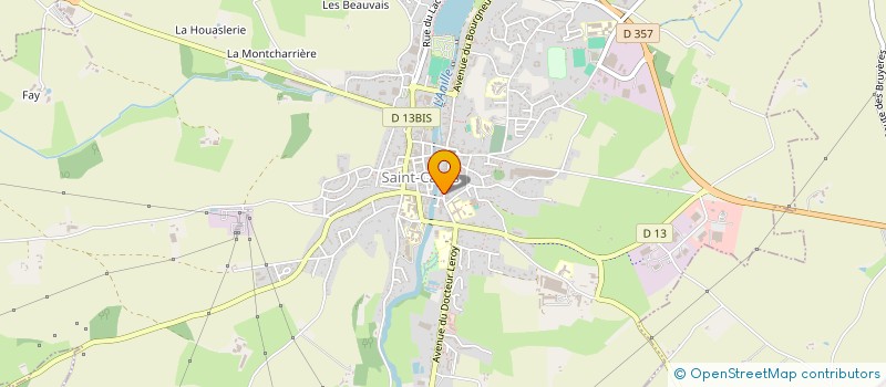 localisation de l'entreprise POTTIER CLOTILDE  SAINT-CALAIS