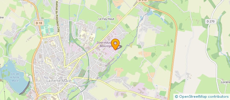 localisation de l'entreprise POTTIER FILS à LA FERTE MACE