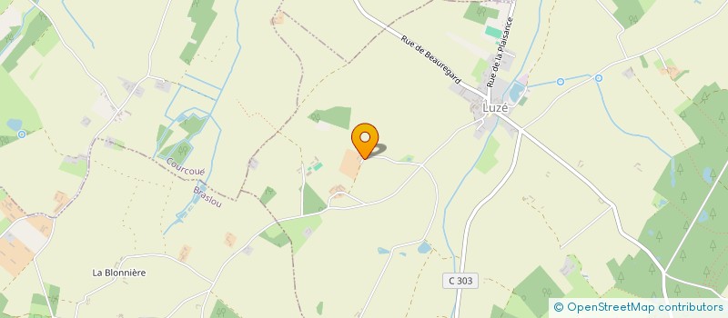 localisation de l'entreprise POTTIER-LARIVIERE  LUZE