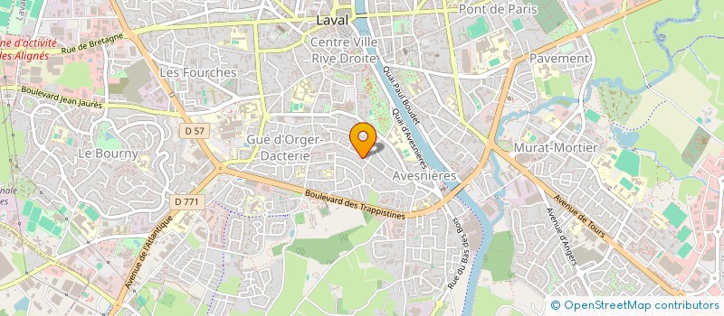 localisation de l'entreprise POTTIER NICOLAS à LAVAL