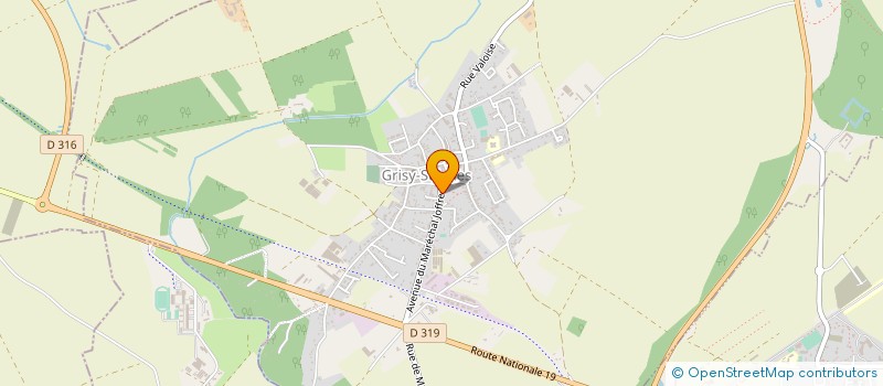 localisation de l'entreprise POTTIER PATRIMOINE à GRISY-SUISNES