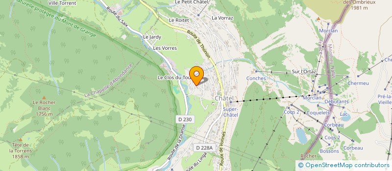 localisation de l'entreprise POTTS à CHATEL