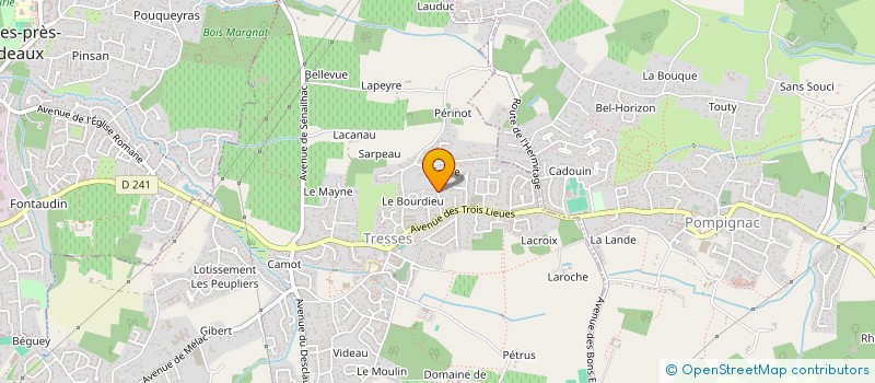 localisation de l'entreprise POUBEAU IMMO  TRESSES