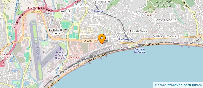 localisation de l'entreprise POUBEL'ART à CANNES