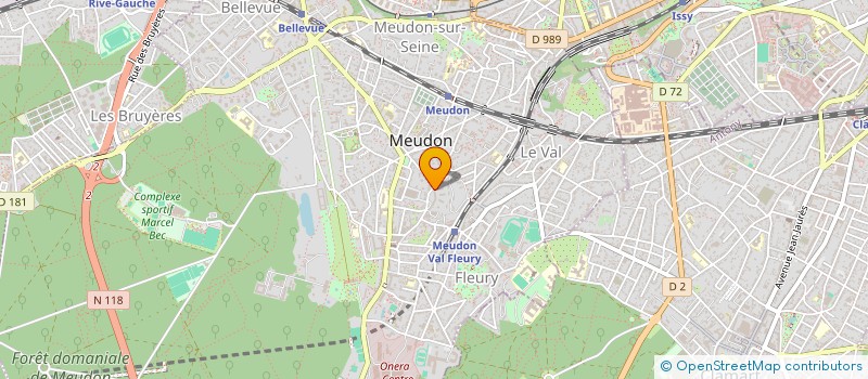 localisation de l'entreprise POUCE ! NATURE  MEUDON