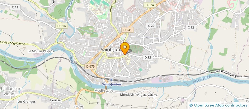 localisation de l'entreprise POUCE SERVICES à SAINT-JUNIEN