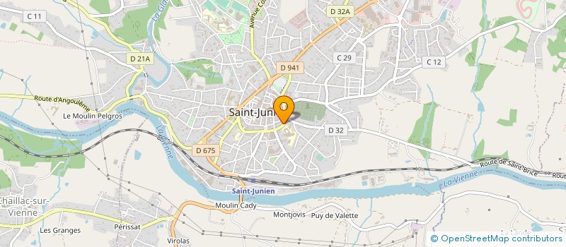 localisation de l'entreprise POUCE TRAVAIL à SAINT-JUNIEN