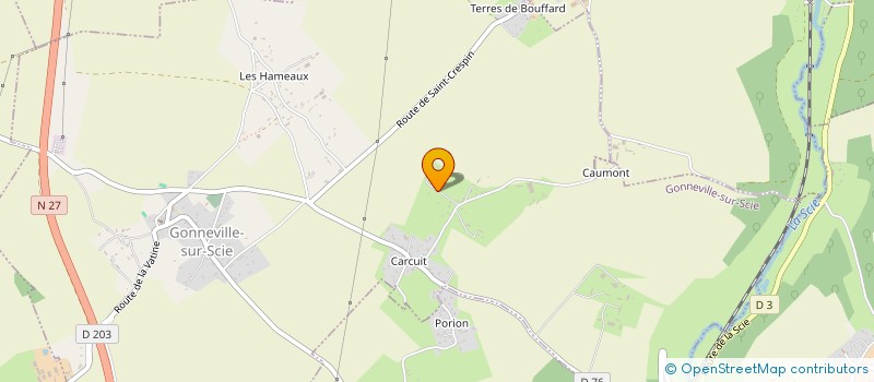 localisation de l'entreprise POUCHET GOURJU  GONNEVILLE-SUR-SCIE