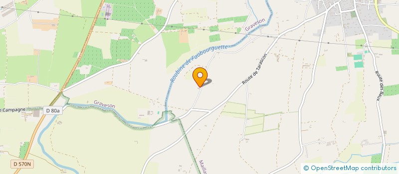 localisation de l'entreprise POUDAIRE  MAILLANE