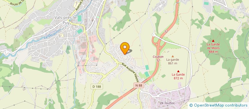 localisation de l'entreprise POUDEROUX à LE PUY EN VELAY
