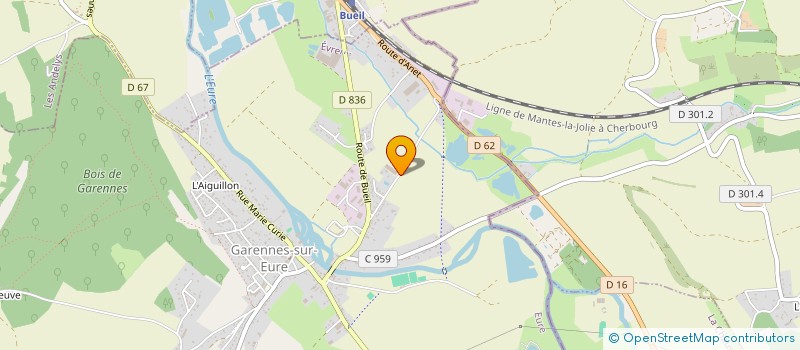 localisation de l'entreprise POUDRAGE 27  GARENNES-SUR-EURE