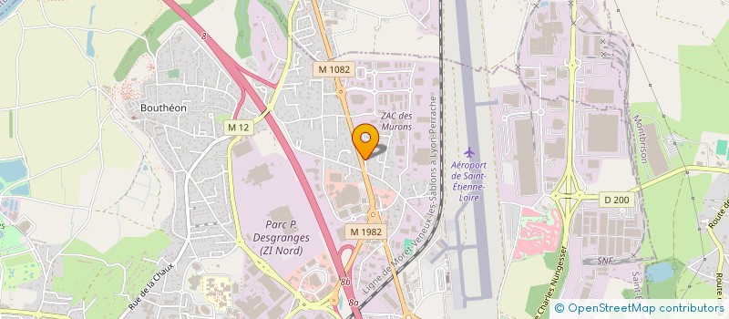 localisation de l'entreprise POUDRE D'ELEGANCE  ANDREZIEUX-BOUTHEON