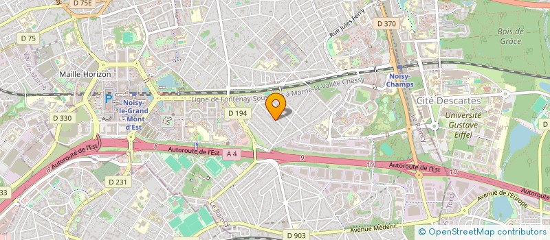 localisation de l'entreprise POUDRE D'ESCAMPETTE  NOISY-LE-GRAND