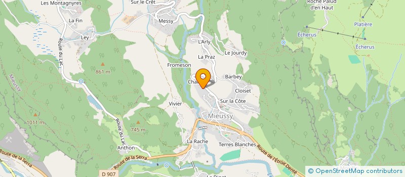 localisation de l'entreprise POUDRE D'ESCAMPETTE  MIEUSSY