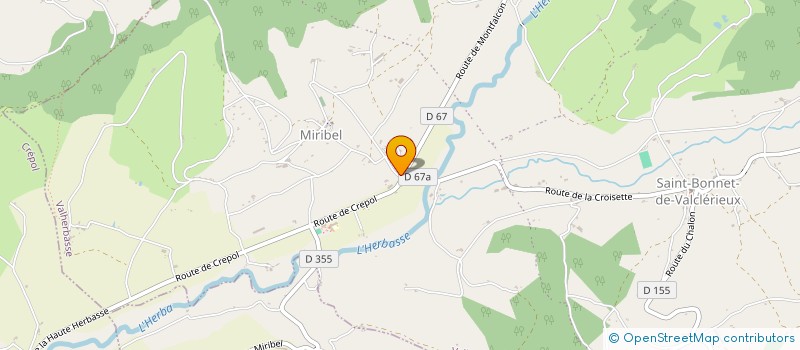 localisation de l'entreprise POUDRE-FERLAY  LE CHALON