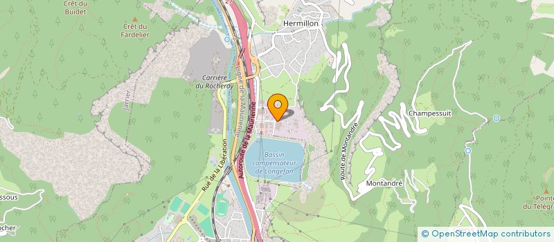 localisation de l'entreprise POUDRES HERMILLON à LA TOUR-EN-MAURIENNE