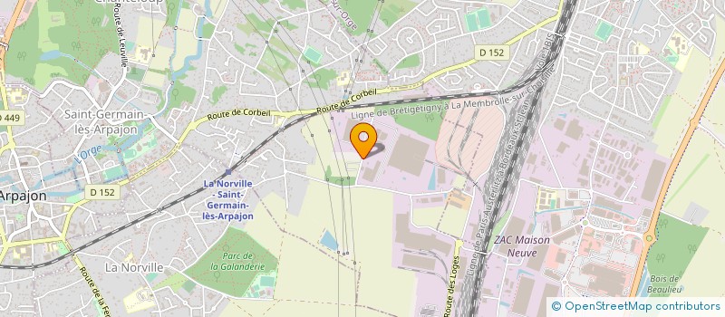 localisation de l'entreprise POUDROLAC à SAINT-GERMAIN-LES-ARPAJON