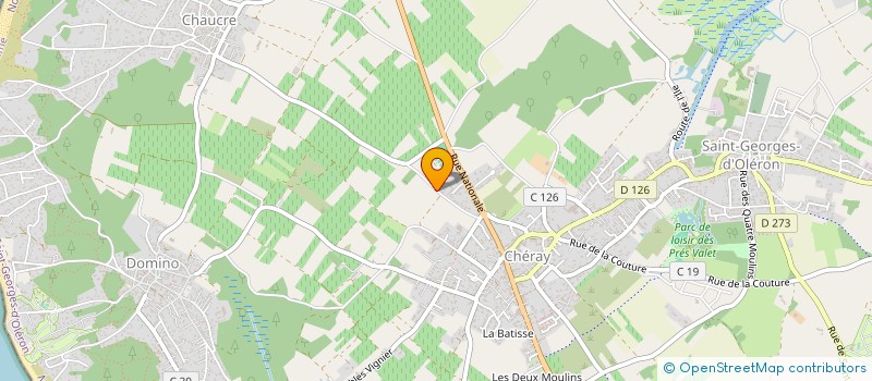 localisation de l'entreprise POUFRETIN  SAINT-PIERRE-D'OLERON