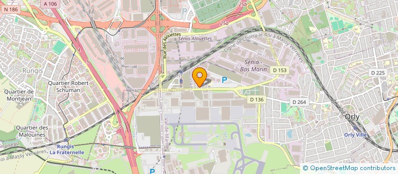 localisation de l'entreprise POUGET 1 RUE GAMBLE  ORLY