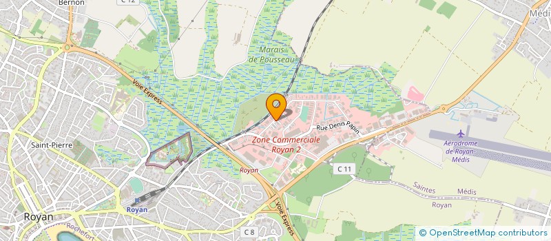 localisation de l'entreprise POUGET à ROYAN