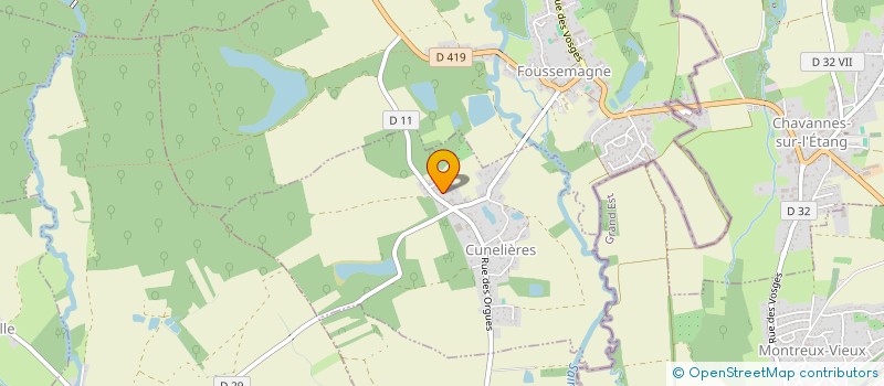 localisation de l'entreprise POUGET DORMOY  CUNELIERES