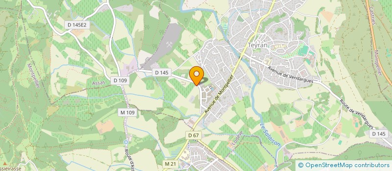 localisation de l'entreprise POUGET FERMAUD INVEST  TEYRAN