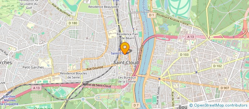 localisation de l'entreprise POUGET SOUBIROUS ET ASSOCIES à SAINT-CLOUD