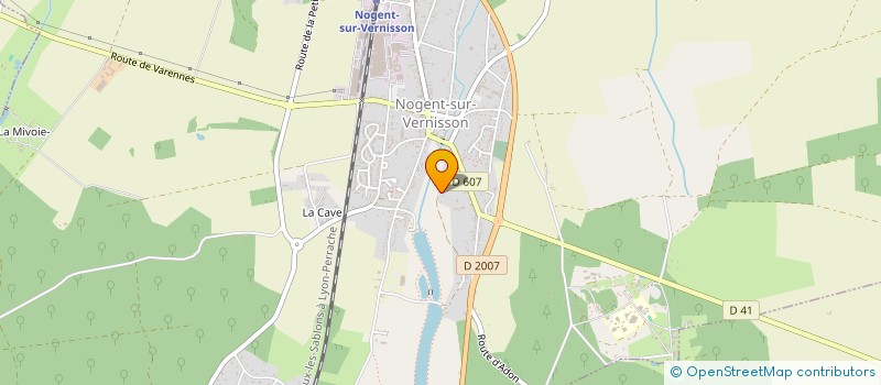localisation de l'entreprise POUGIN à NOGENT-SUR-VERNISSON