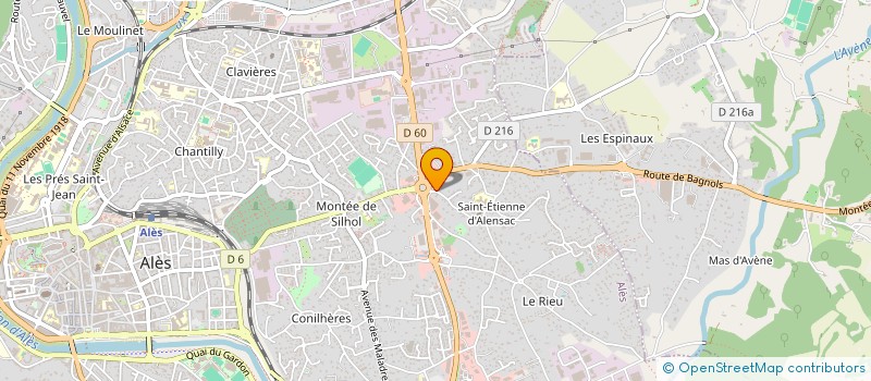 localisation de l'entreprise POUGNET JAY  ALES