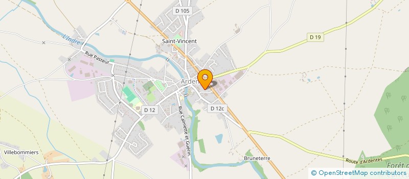 localisation de l'entreprise POUHET à ARDENTES