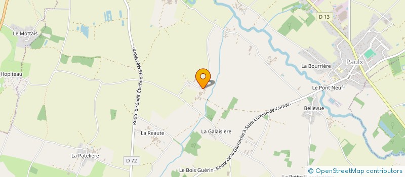 localisation de l'entreprise POUILLAS à PAULX