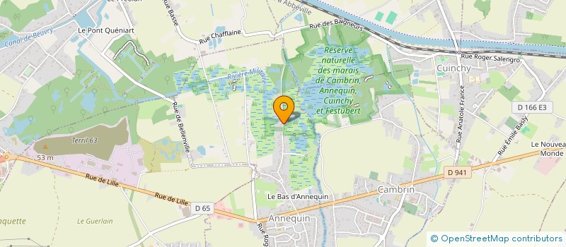 localisation de l'entreprise POUILLE ET ASSOCIES  ANNEQUIN