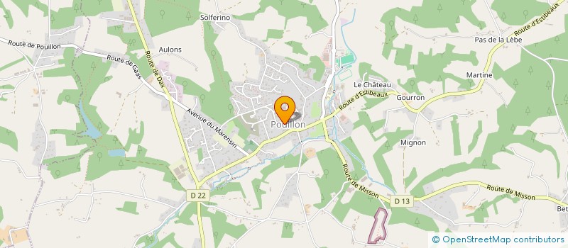 localisation de l'entreprise POUILLON CULTURE ET TRADITIONS à POUILLON
