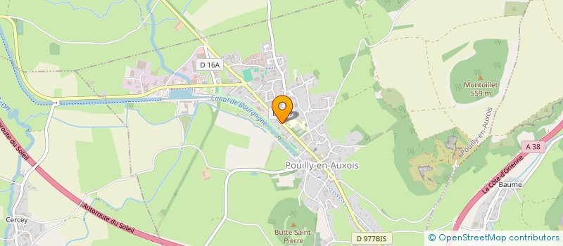 localisation de l'entreprise POUILLY EVASION à POUILLY-EN-AUXOIS