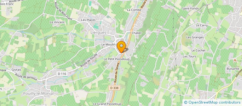 localisation de l'entreprise POUILLYPHONIES  PORTE DES PIERRES DOREES