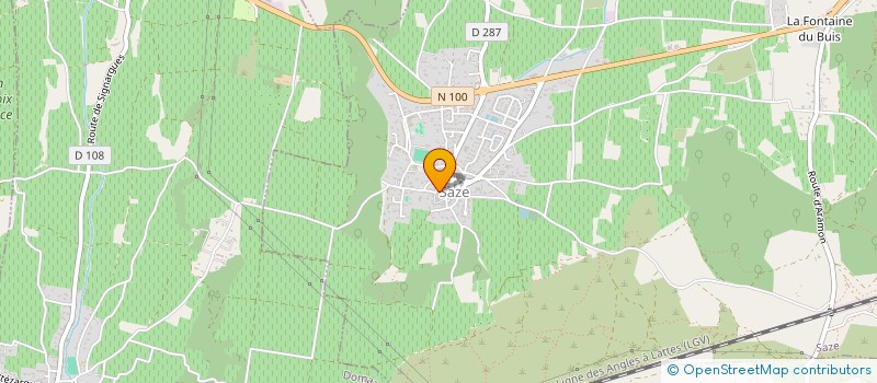 localisation de l'entreprise POUJOL CHARLES ET JEAN-PAUL  SAZE