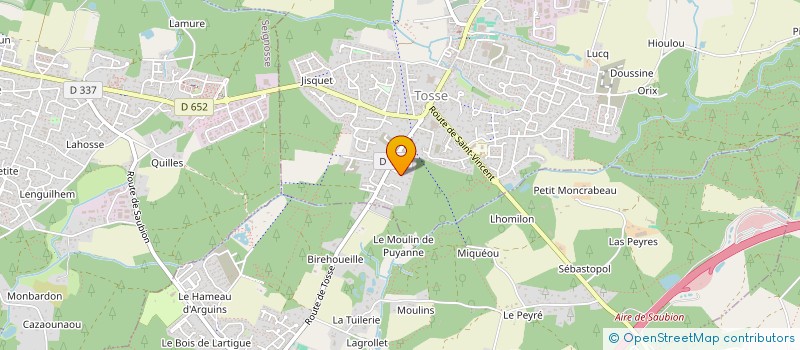 localisation de l'entreprise POUKIE à SOUSTONS