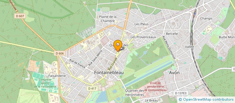 localisation de l'entreprise POUL GWENN  FONTAINEBLEAU