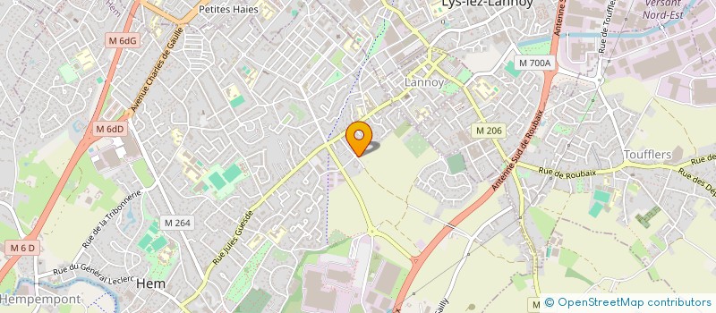 localisation de l'entreprise POULAIN  HEM