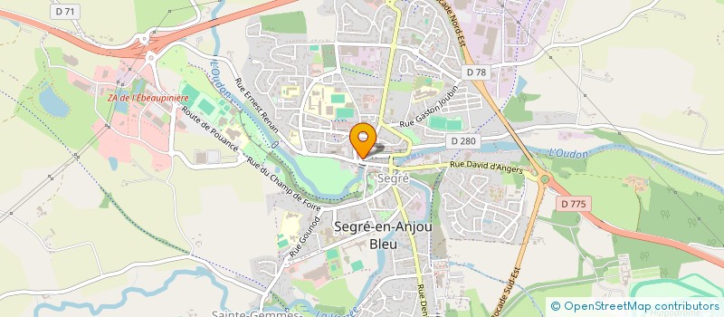 localisation de l'entreprise POULAIN DIDIER à SEGRE-EN-ANJOU BLEU