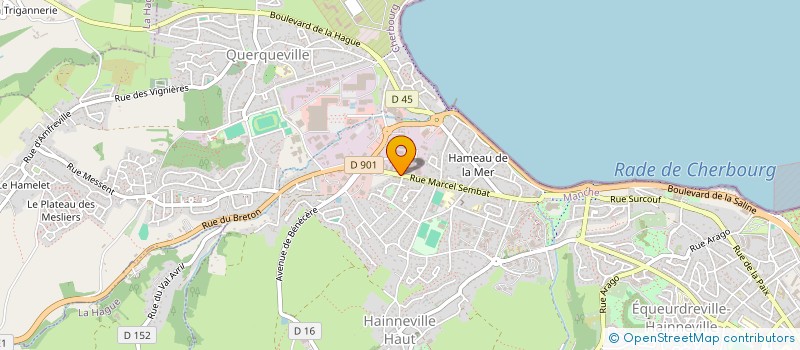 localisation de l'entreprise POULAIN DISTRIBUTION  CHERBOURG-EN-COTENTIN