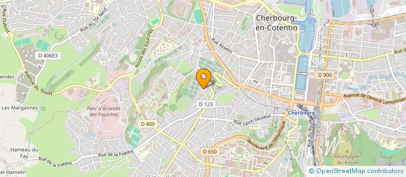 localisation de l'entreprise POULAIN ET FILS à CHERBOURG-EN-COTENTIN