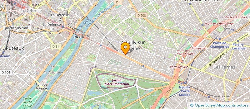 localisation de l'entreprise POULAIN IMMO à NEUILLY-SUR-SEINE