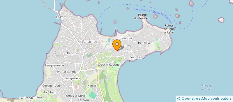 localisation de l'entreprise POULAIN LOUSSOT  CARANTEC