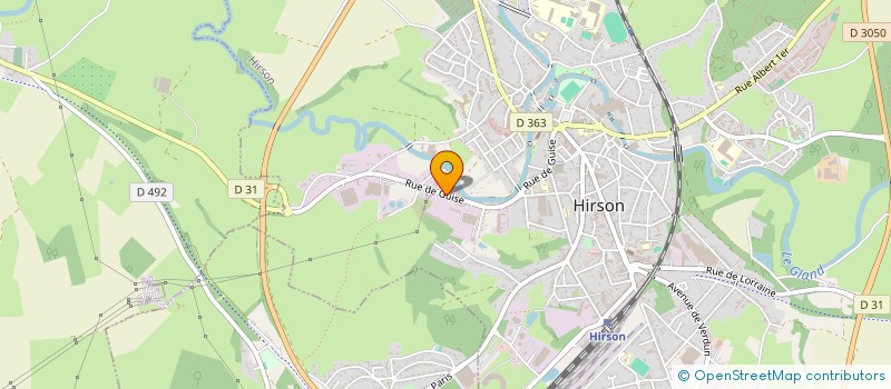 localisation de l'entreprise POULAIN MECANIQUE AUTO à HIRSON