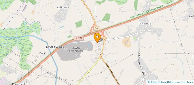 localisation de l'entreprise POULAIN MENUISERIE  DONGES