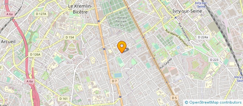 localisation de l'entreprise POULAIN PASCAL ET FILS  VILLEJUIF