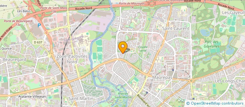 localisation de l'entreprise POULAIN PLOMBERIE  RENNES