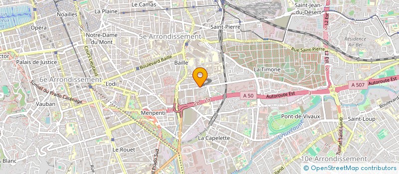 localisation de l'entreprise POULAIN-SANCHEZ  MARSEILLE