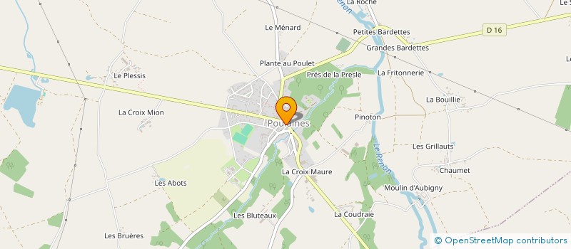 localisation de l'entreprise POULAINES COIFFURE à POULAINES